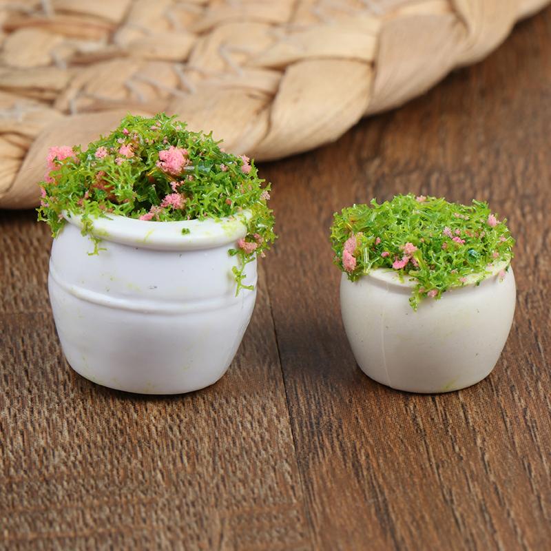 Product Introduction of [zfe]1:12 Dollhouse Mini Furniture Accessories Mini Green Plant Bonsai Flower Pots 10