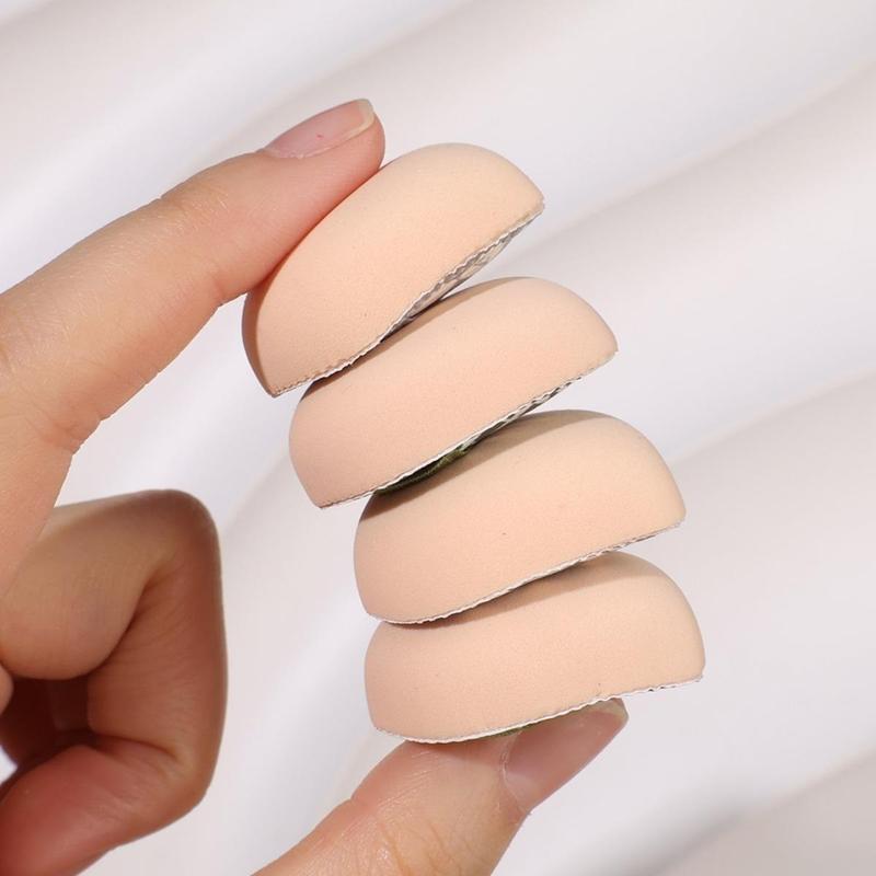 2 Pcs Mini Finger Powder Puffs Face Concealer Cream Foundation Cosmetics Cotton Candy Puff Dry Wet Dual-use Makeup Tools 3