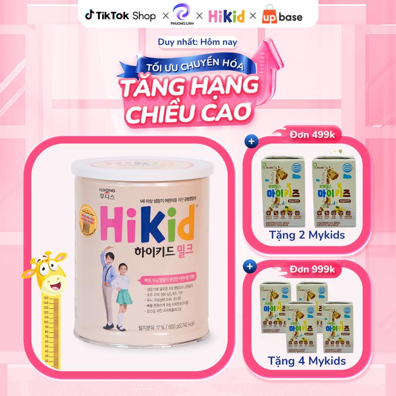 Combo 2 Lon Sữa Bột Hikid Đủ Vị Vani/Premium/Socola/Dê Nội Địa Hàn Quốc Hỗ Trợ Tăng Chiều Cao