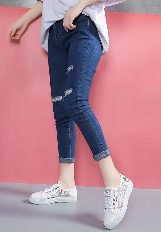 Product Introduction of Giày Thể Thao Nữ, Mềm Mại Nhẹ Thoáng Khí , Lưới Mỏng Phong Cách Mới GN47 Shoes Sneaker trắng đế thấp 12
