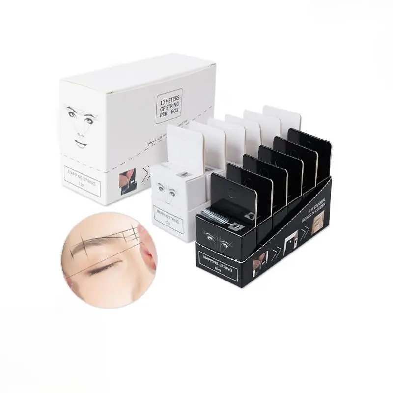 Eyebrow Positioning Line, 6 Counts/set Eyebrow Measuring Ruler, Professional Eyebrow Measuring Tool, Makeup Tool for Women 0