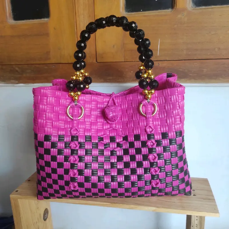 Tas Anyam Jali Modern Handle Mutiara 2