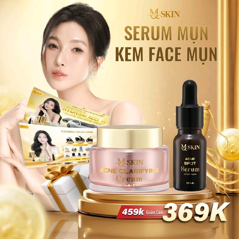 [Combo Mụn] Cao Mụn + Serum Mụn - Hỗ Trợ Cải Thiện Tình Trạng Da Mụn , Thâm  Làm Đẹp Da Chăm Sóc Da Nữ [MQ SKIN]