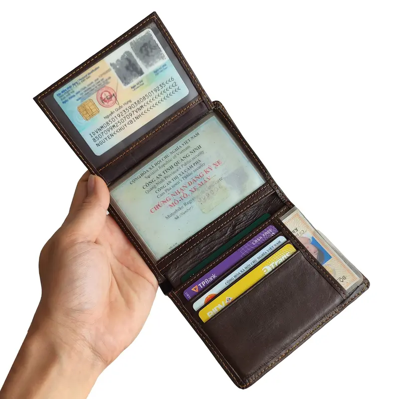 Ví nam da bò cao cấp, giá mềm, fullbox, bảo hành 12 tháng, đổi trả 7 ngày Wallet 2