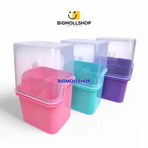 Tempat Sendok Plastik Tutup Jumbo Warna Deluxe Premium Kicthenware Pink, Tosca, Ungu
