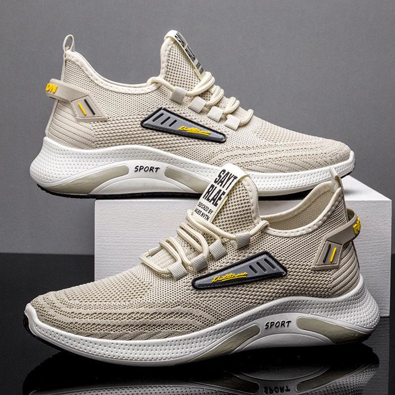 Giày Nam, Bộ Sưu Tập Mùa Lò Xo, Phong Cách Thường Ngày Làm Bằng Flyknit, Giày Chạy Bộ Hợp Xu hướng Giày Thể Thao Nam Thời Trang 2