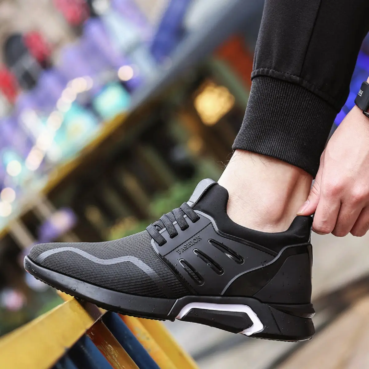 Giày Nam Thể Thao Nam Lưới Mùa Hè Phong Cách Hàn Quốc, Giày Thể Thao Nam Thời Trang Sneaker Đế Bằng