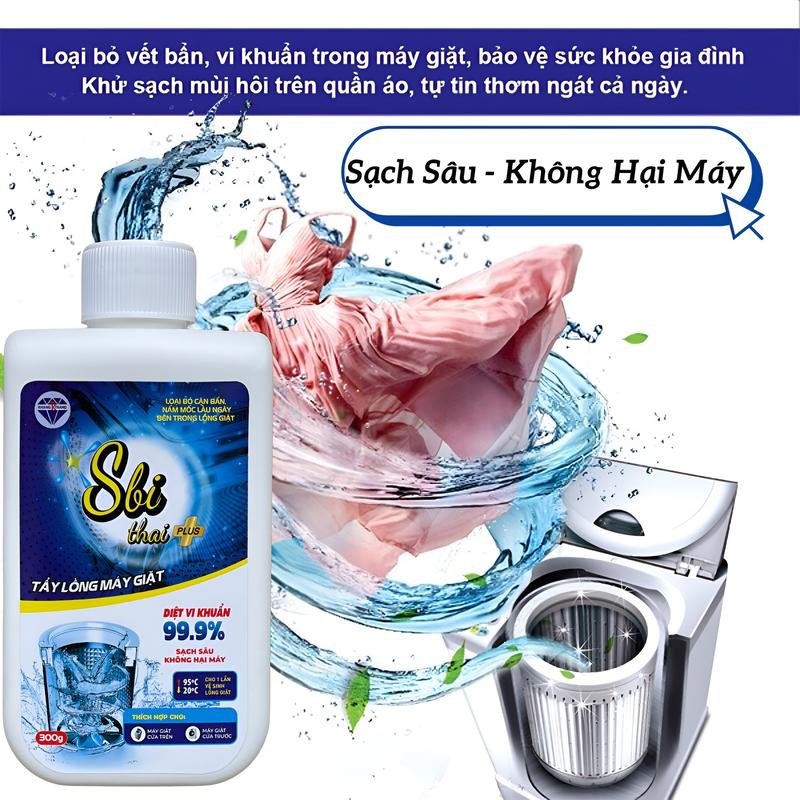 { MUA 3 ĐƯỢC 5 } Tẩy lồng máy giặt Sbi 300ml chai dạng bột , tẩy sạch cặn bẩn nấm mốc ,trong lồng máy giặt hiệu quả đơn giản, ( TẶNG XỊT NƯỚC HOA CAO CẤP TRỊ GIÁ 80K) Làm Sạch 6