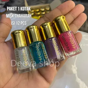 1 KOTAK MISK THAHARA ISI 12 PCS PARFUM MISK TAHARAH