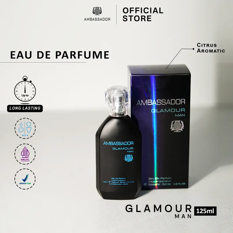Ambassador Eau De Parfum Glamour Men - 125ml
