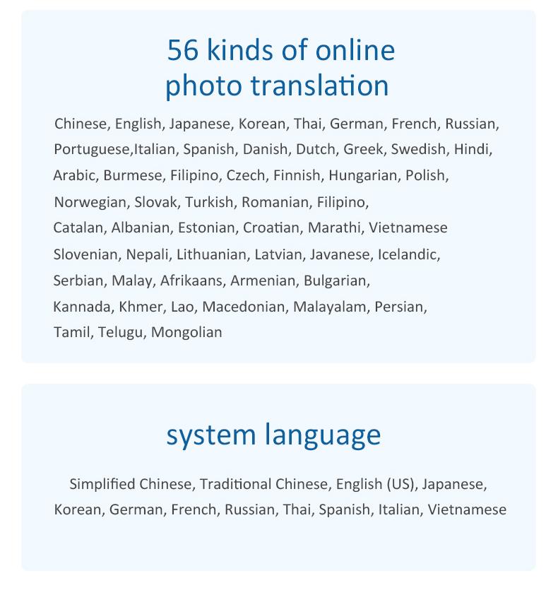 Product Introduction of P40 Smart Translator 135 Global Languages Voice Intelligent Online Translation Machine Offline Multilanguage Speech Translate 37