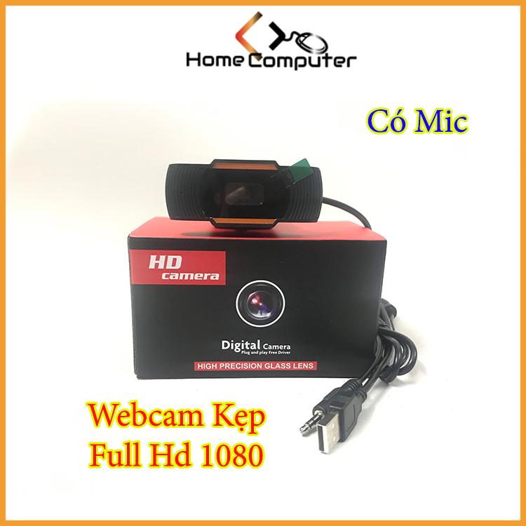 Webcam Chân kẹp 1080p, 720p, 480p có mic, hỗ trợ camera cho máy tính học, họp…