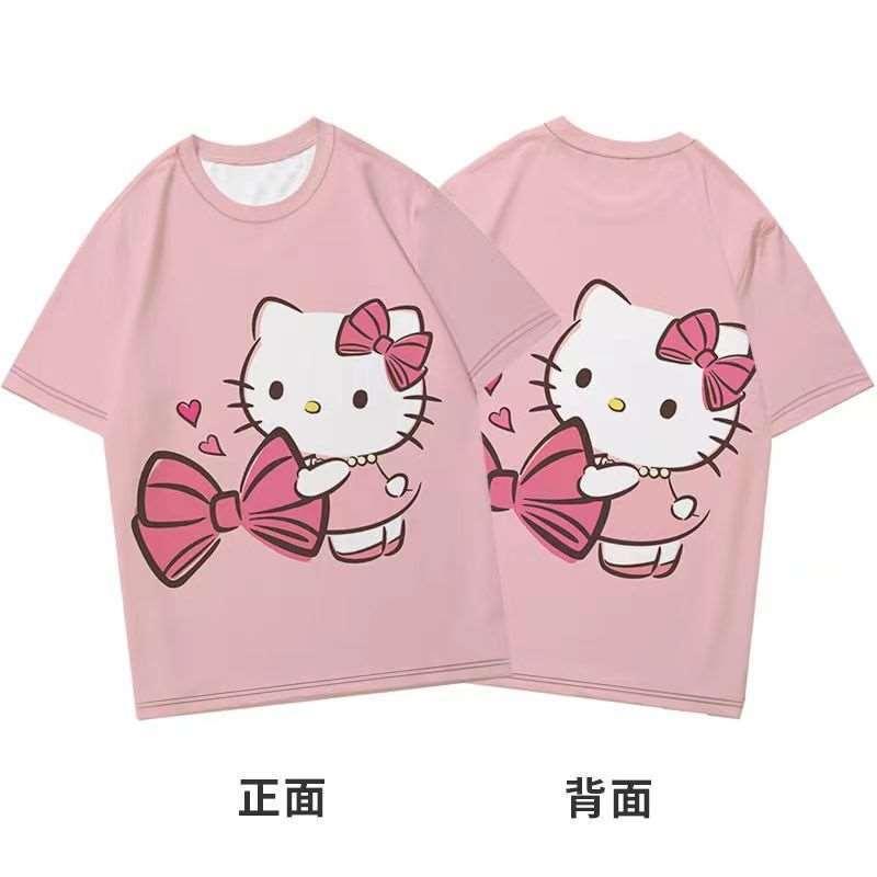 Bộ Đồ Ngắn, HELLO HELLO HELLO HELLO HELLO HELLO Thiết Kế Hình Kitty, Dành Cho Nam Và Nữ, Thời Trang, Thích Hợp Mặc Cặp Đôi, Quần Soóc Đi Biển, Năm 2024 7