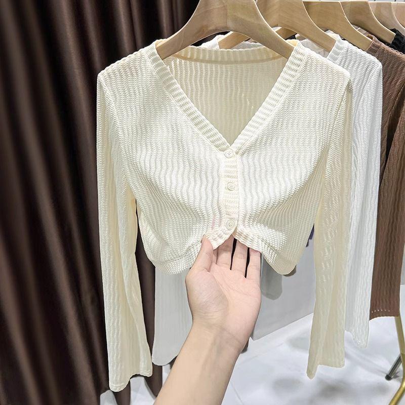 Áo Cardigan Lưới Cappa, Cao Cấp, Dành Cho Mùa Hè Của Phụ Nữ, Váy Phù Hợp, Có Thể Mặc Ngoài Trời, Phong Cách Phương Tây Cao Cấp, Chống Nắng, Áo Ghi Lê Mỏng, Áo Khoác, OOTD 1