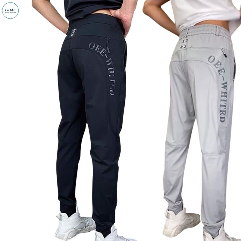 Quần Jogger nam Hàn Quốc, quần thể thao nam, vải thun co giãn, túi có khoá, màu đen và ghi Sport Đồng Trang Phục