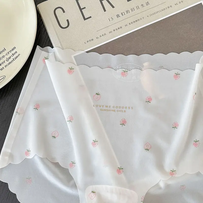 Set 10 Quần Lót Nữ Su Thạch Dâu Tàng Hình Cao Cấp Cạp Cao Không Đường May Mặc Quyễn Rũ Mát Mẻ Không Lộ Viền 2