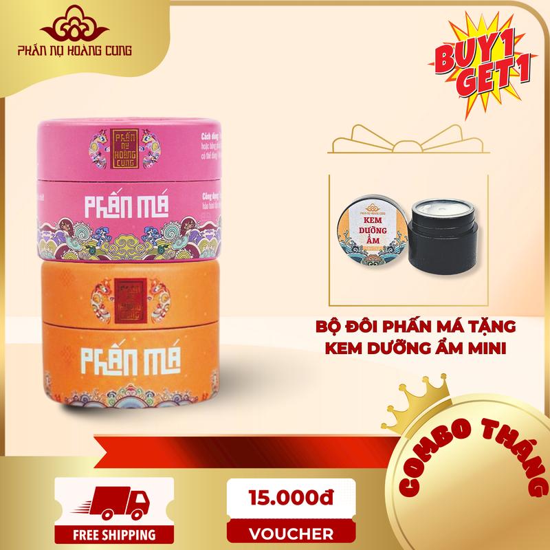 Combo 2 Phấn Trang Điểm Má Hồng, Má Cam (Không Chóp) Phấn Nụ Hoàng Cung Cosmetic Nữ máhồng