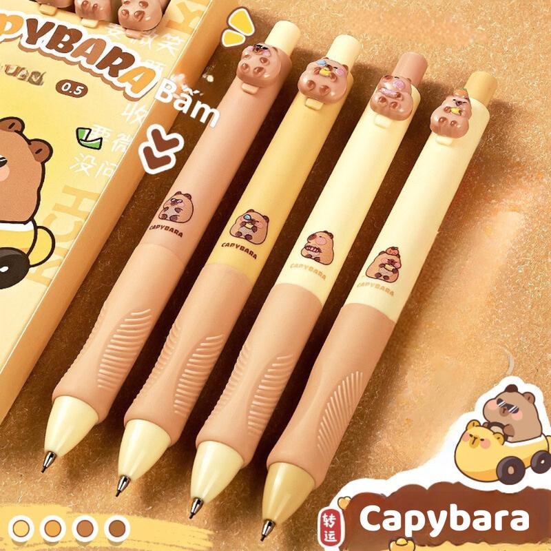 Bút chì kim bấm Capybara hình nổi KBX-6260B B154 Bút chì kim ngòi 0.5mm đêm tay hoạt hình dễ thương