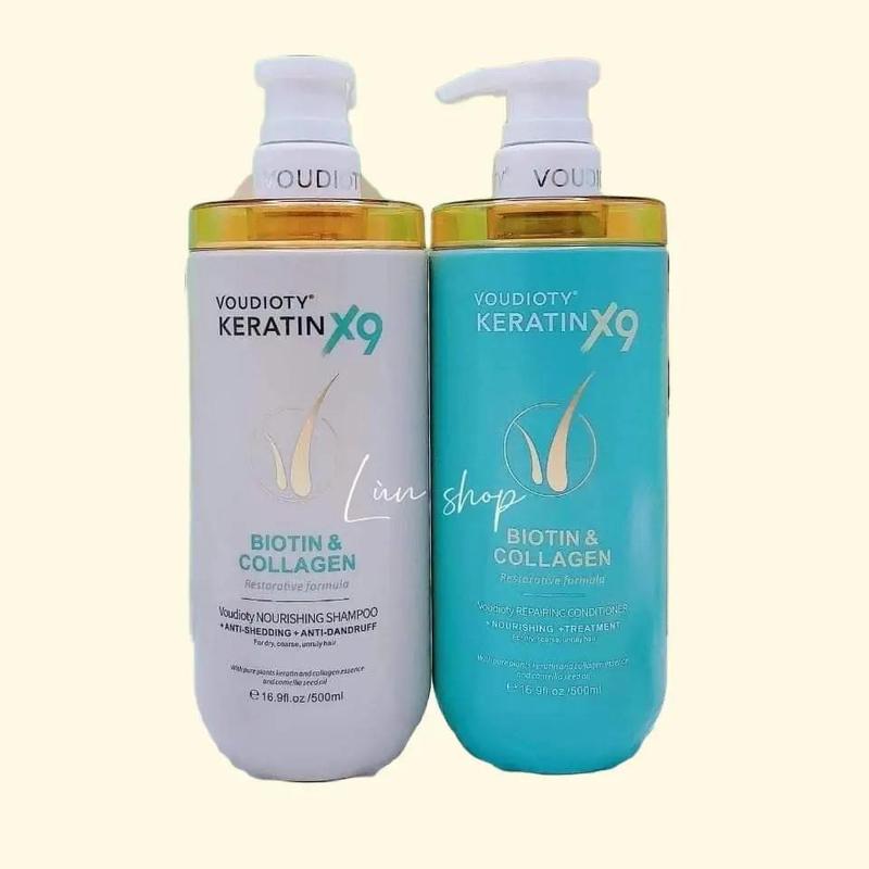 CẶP DẦU GỘI BIOTIN & COLLAGEN Nữ, nam Dưỡng Tóc, dầu gội đầu, chăm sóc tóc, dầu gội Tea Trà daugoi biotincollagen keratin  x9