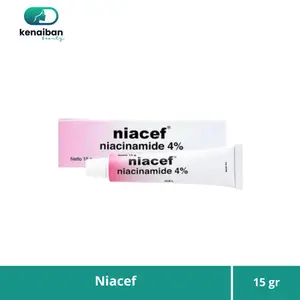 Niacef 4% Gel 15 gr / Niacinamide / Obat Jerawat / Acne Gel