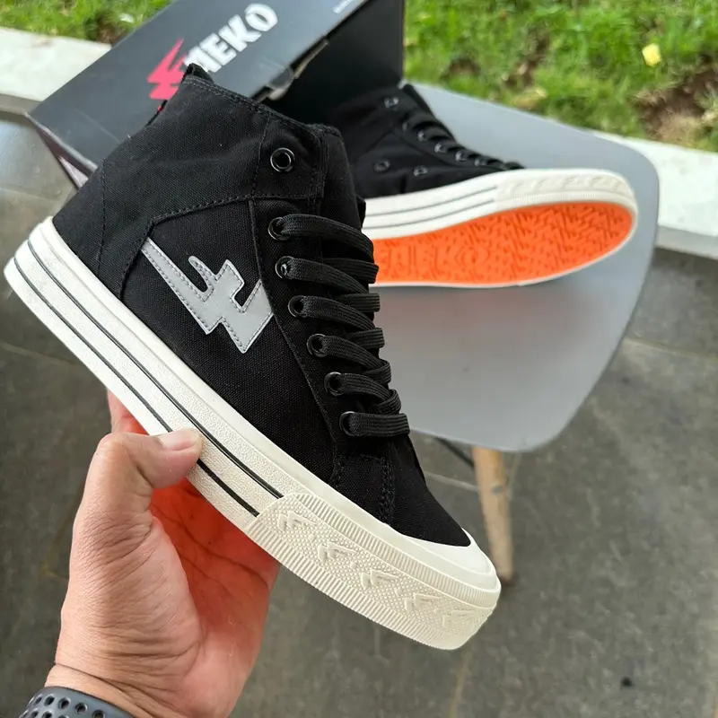 Sepatu Sneakers Aeko Newtwoyers Blackwhite High Klasics Reflective 1