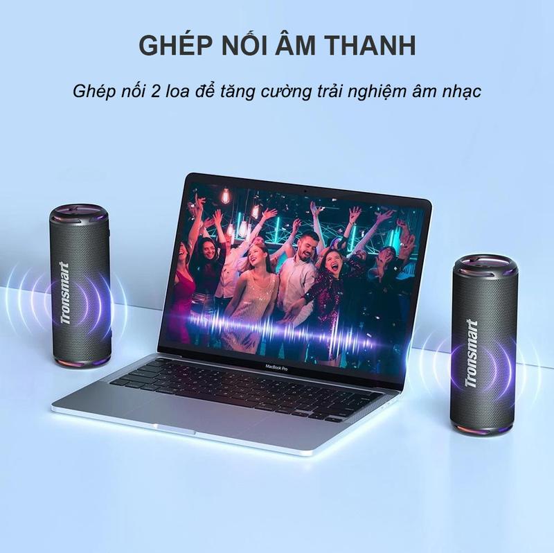 BEST SELLER | Loa Bluetooth Tronsmart T7 Lite siêu trầm | Công suất 24W | Chống nước IPX7 | Led RGB 5