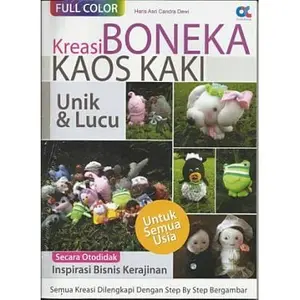 [Mizan] Buku Hobi Kreasi Boneka Kaos Kaki Unik & Lucu - secara otodidak