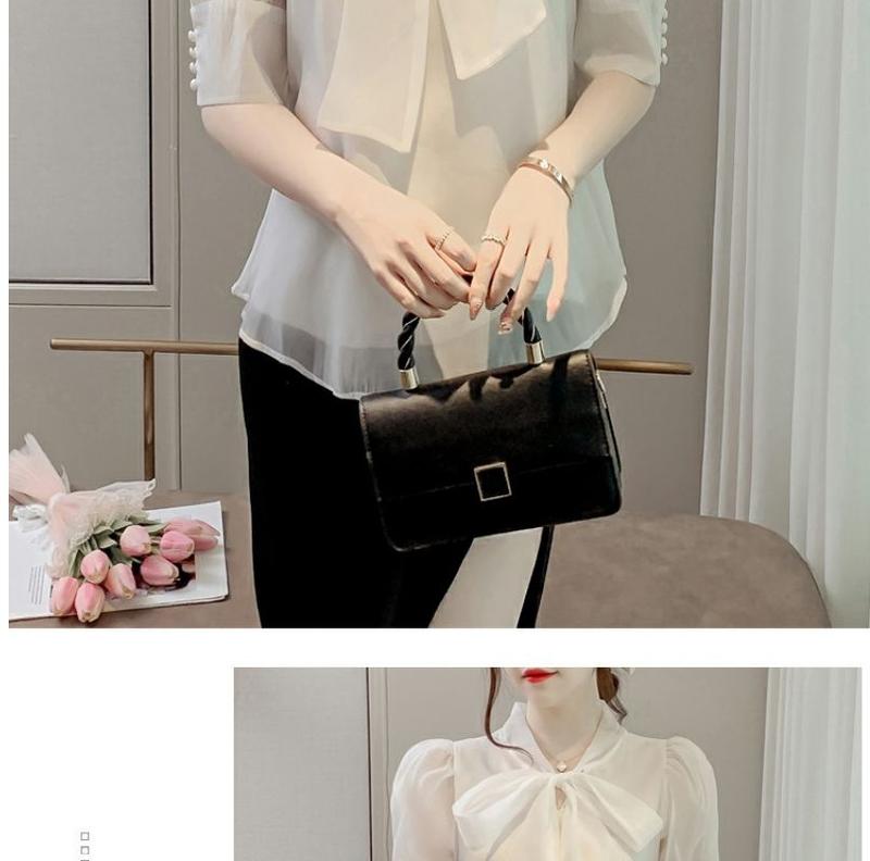 Product Introduction of Áo Tay Phồng, Váy Cao Cấp Mùa Hè Cho Nữ, Thiết Kế Đẹp, Phong Cách Pháp Sang Trọng Độc Đáo Áo Voan Nơ 25