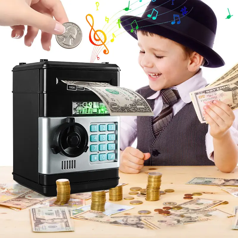 Con Heo Tiết Kiệm Tiền, Thiết Kế Sáng Tạo, Tự Động, Kích Thước Nhỏ, Thích Hợp Để Tiết Kiệm Tiền Bằng Tiền Xu Và Tiền Mặt, Hộp Tiết Kiệm Tiền, Có Mật Khẩu Và Khóa Mã, Ngân Hàng Tiền Xu, ATM, Lý Tưởng Làm Quà Tặng Cho Trẻ Em