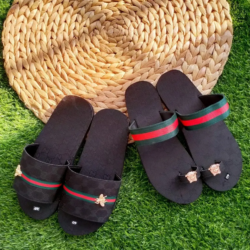 dép nam nữ  . dép  cặp . dép tình yêu   x đen Sandal Cao Su Đế Bằng Đồng sp716