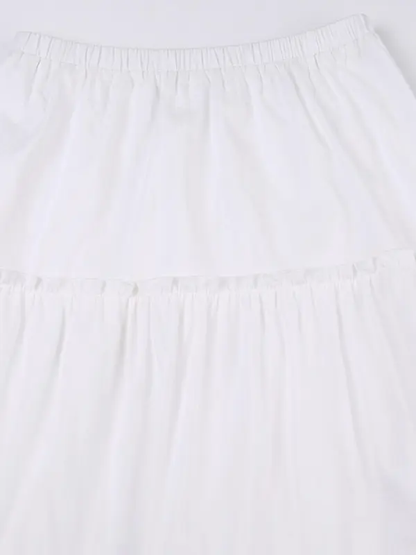 Women's Frill Ruffle Hem High Waist Skirt, Summer Outfits 2024, Boho A Line Skirt for Holiday Vacation, Ladies Spring & Summer Bottoms 7