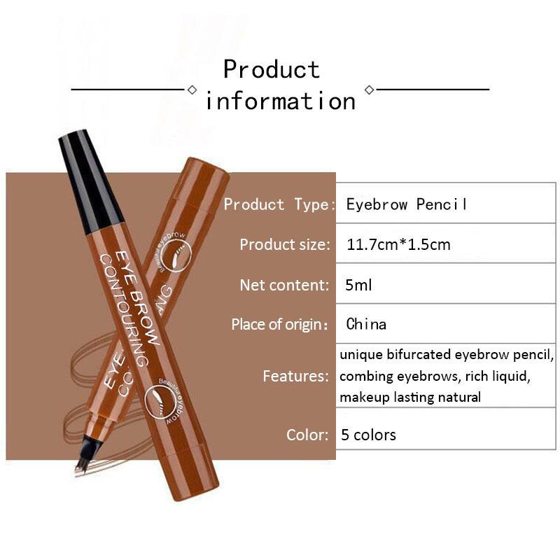 Product Introduction of Bút Chì Kẻ Lông Mày 4 Điểm, Không Thấm Nước, Bút Kẻ Lông Mày Dạng Lỏng, Lâu Trôi, Mỹ Phẩm, Bút Chì Kẻ Lông Mày Microblade, Maquillajes Para Mujer, Sản Phẩm Trang Điểm 27