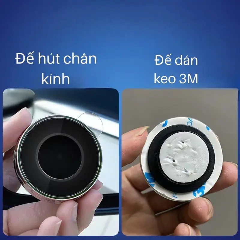 Cặp 2 Gương Cầu Lồi GCL-01 Gắn Kính Hậu Ô Tô Xoay 360 Xoá Điểm Mù Sử Dụng Đế Hút Không Để Lại  vết keo khó tẩy. 2
