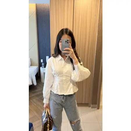 RIVALE - Gia Shirt / Oversized Fit Shirt / Kemeja Wanita