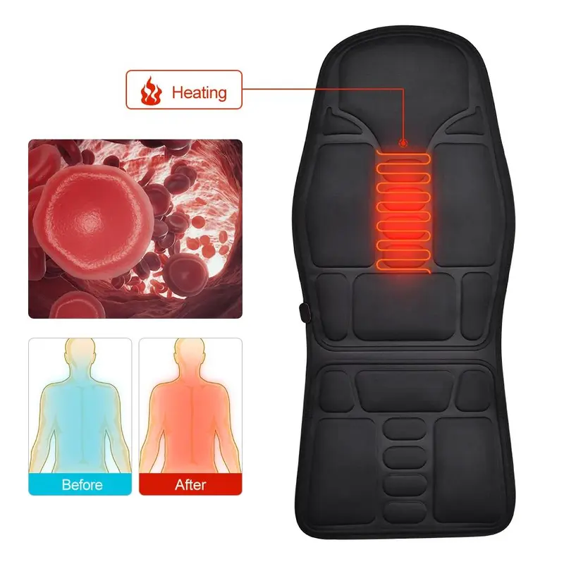 Đệm Ghế Massage, Điện, Làm Nóng, Rung, Cho Cổ Và Lưng Cổ Tử Cung, Đệm Cơ Thể, Thích Hợp Cho Ô Tô Và Gia Đình, Nệm Thắt Lưng 3