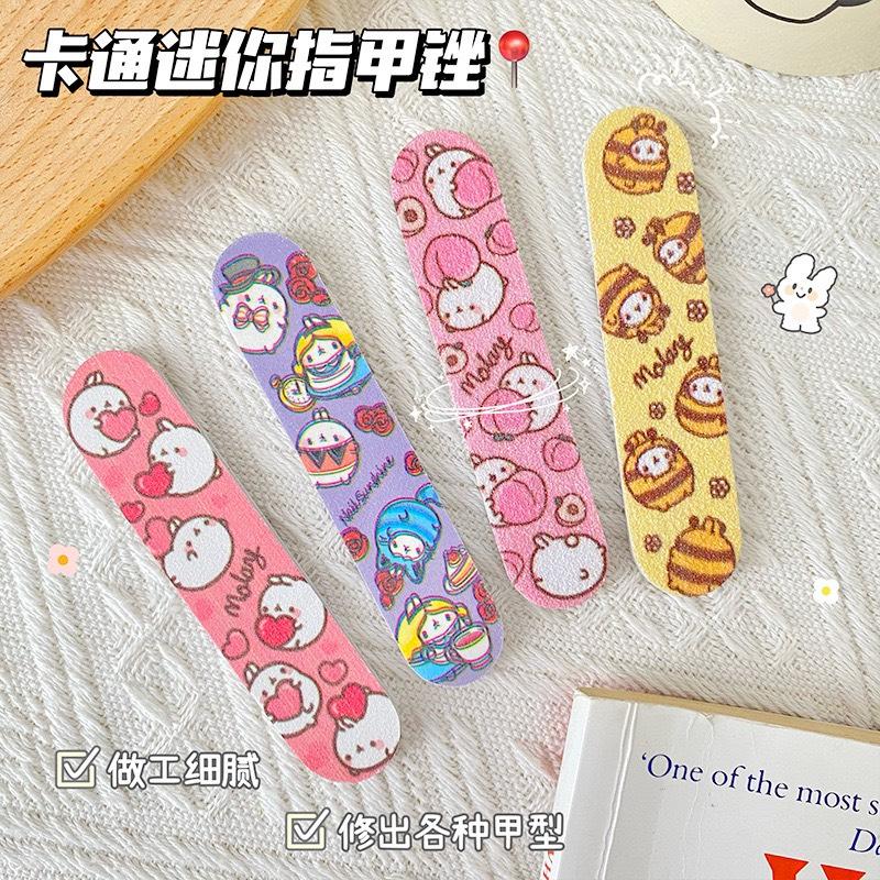 Dũa móng tay mini 9cm họa tiết màu sắc dễ thương hỗ trợ làm móng, tiện mang du lịch va ngoài phố 1