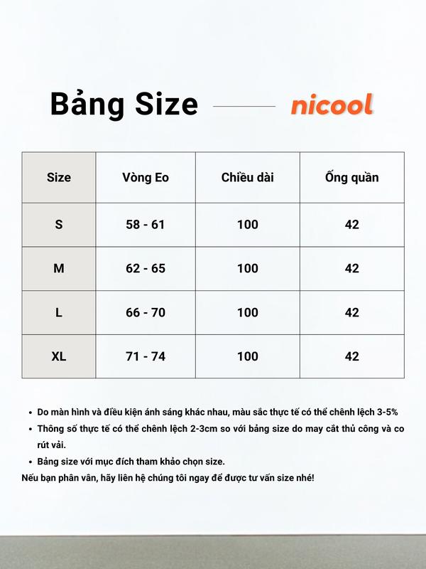 Quần Suông Nữ Ống Rộng Xếp Ly NICOOL Quần Tây Nữ Cạp Cao Form Rộng Tôn Dáng Che Khuyết Điểm N41-Q63 7