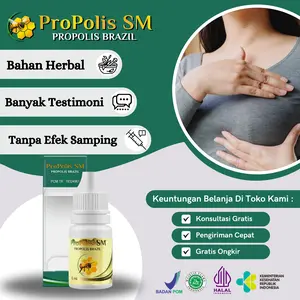 Propolis Sm Herbal Benjolan Payudara Penghancur Tumor Jinak Payudara Bengkak dan Nyeri Alami Original