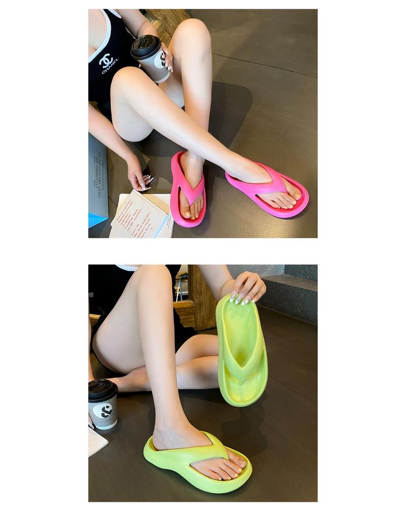 Product Introduction of Dép Tăng Chiều Cao, Ngoài Trời Mùa Hè, Dành Cho Nữ, Dép Xỏ Ngón Đi Trong Nhà Thường Ngày Dép Đi Biển Trong Nhà Chống Trượt, Thời Trang, Dễ Phối Đồ, Cá Tính 20