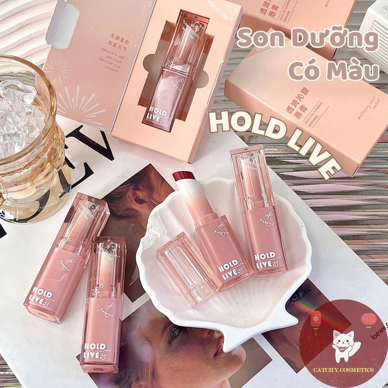 [HOLD LIVE] Son HOLD LIVE Thỏi Dưỡng Có Màu Dạng Thỏi Trụ Vuông Vỏ Hồng Thạch 3.5g (HL723)