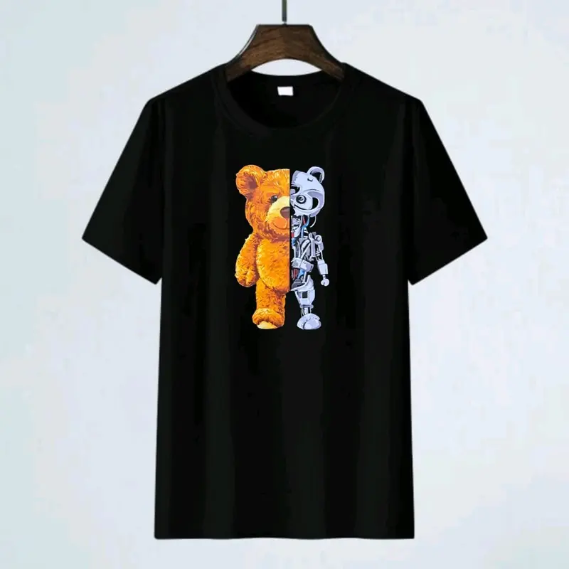 Baju kaos oblong dewasa dan anak anak perempuan/laki laki gambar teddy bear/katun TC 28s adem Fashion 2