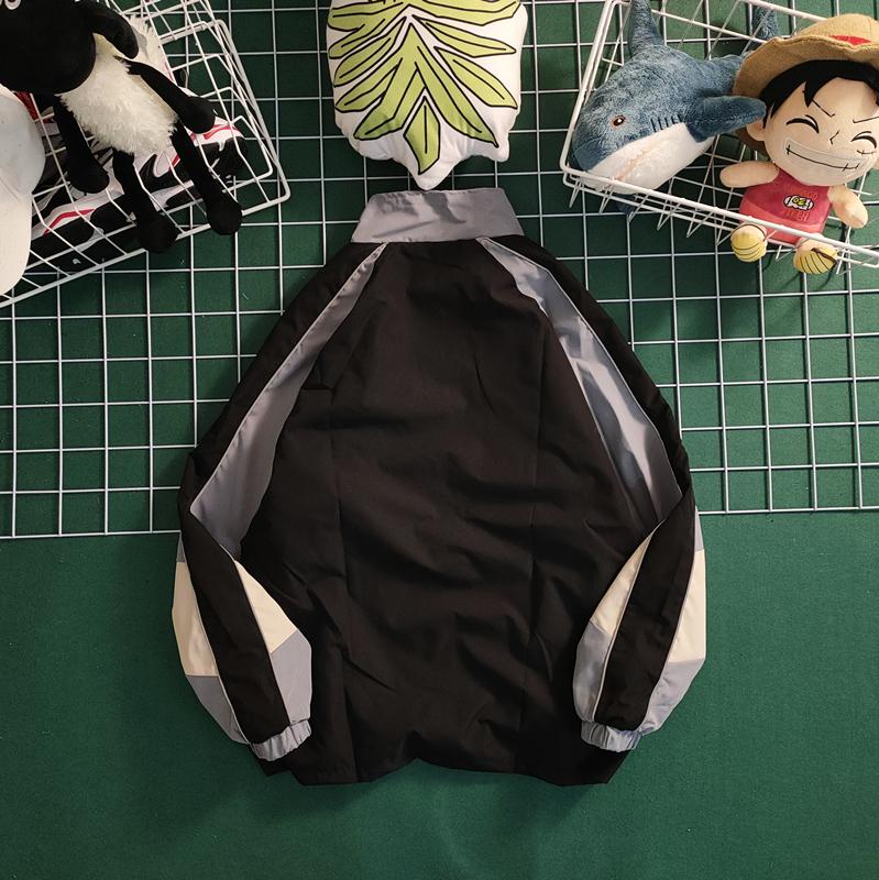 Product Introduction of Spring and Autumn Retro Color Matching Menswear Baseball Uniform Korean Style Loose Casual Couple Jacket Men and Women Fashion Brand All-Match Womenswear Lapel Outerwear Harajuku Style New Outdoor Comfort Mountaineering  Jacket 9