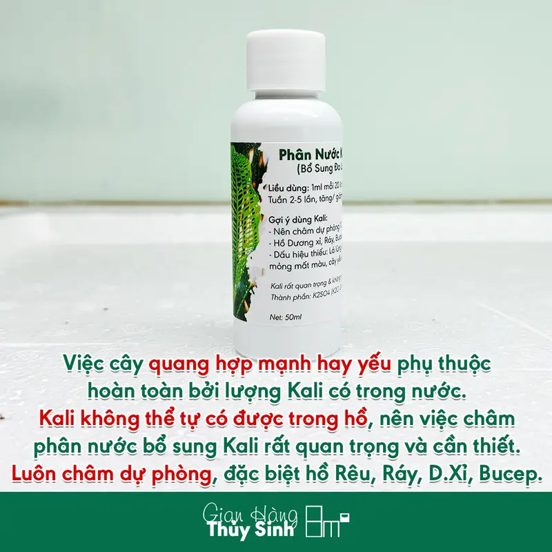 Phân Nước Bổ Sung Kali Plus, Fe Plus (Sắt) Cho Hồ Thủy Sinh | 8m2 2