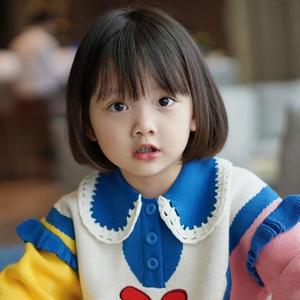 Children's Wig Bob Head Bangs Cute Girl Full Head Cover Wig Short Straight Hair Princess Hairstyle