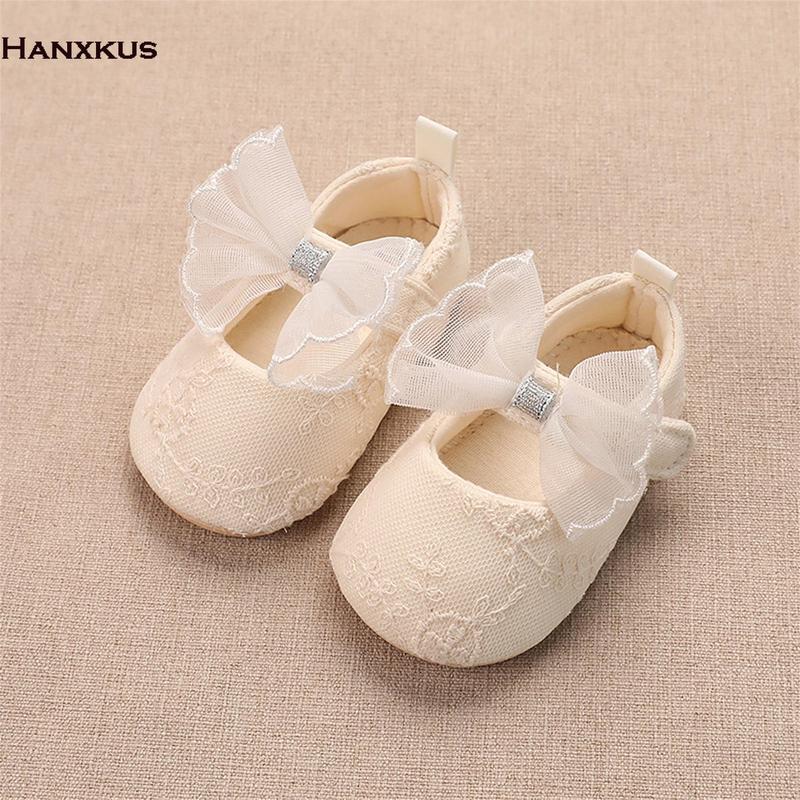 Giày Bệt Mary Jane Cho Em Bé Gái, Thiết Kế Váy Công Chúa Ren Dễ Thương, Thoải Mái, Không Trơn Trượt, Dây Giày Em Bé Có Thắt Nơ