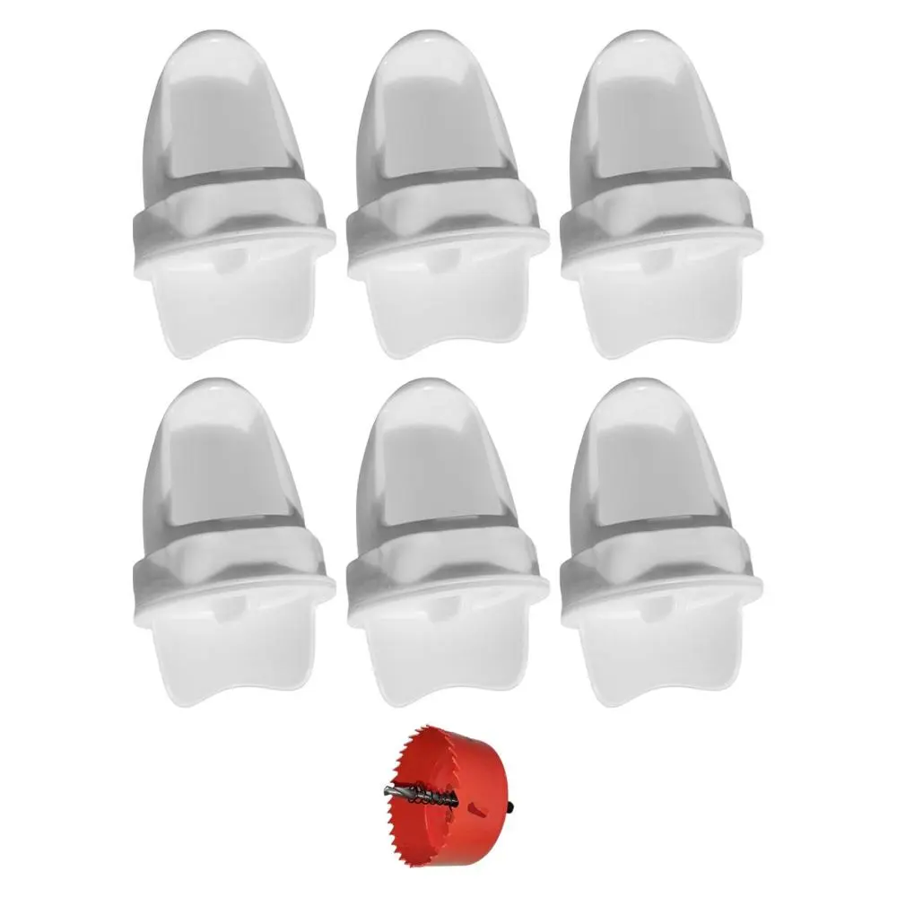 6Pcs Chicken Feeders Reusable Rainproof Automatic for Duck Troughs Buckets