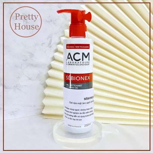 [DATE MỚI-CHÍNH HÃNG] Sữa Rửa Mặt Cho Da Mụn, Da Nhờn ACM Sebionex Cleansing Gel 200ml