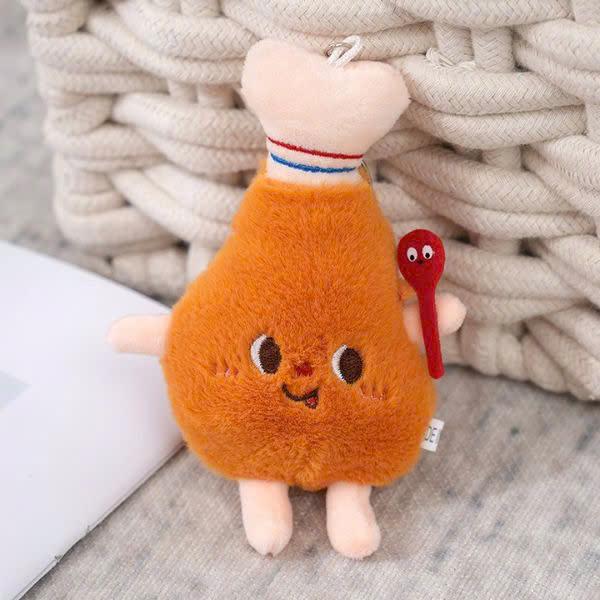 Móc Khóa BB Mommy Thú Nhồi Bông Hình Đồ Ăn Nhanh Vui Nhộn - Charm 5