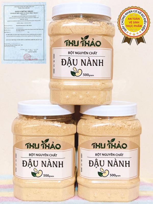  Combo 3  Bột Đậu Nành Thu Thảo  Bột Đậu Nành Rang Nguyên Chất 