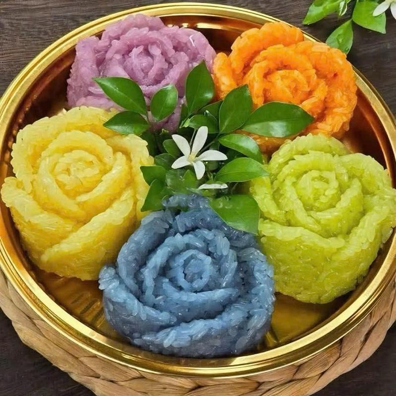 Khuôn silicon hoa hồng hd8 khuôn làm xôi khuôn làm thạch